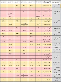 برنامه درمانگاه بیمارستان طبس